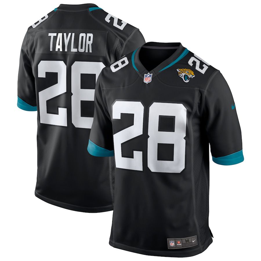 Men Jacksonville Jaguars 28 Fred Taylor Nike Black Game Retired Player NFL Jersey